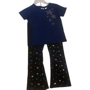 Extremely Me Girls Long Sleeve Hearts Pant Set Size 6X NEW